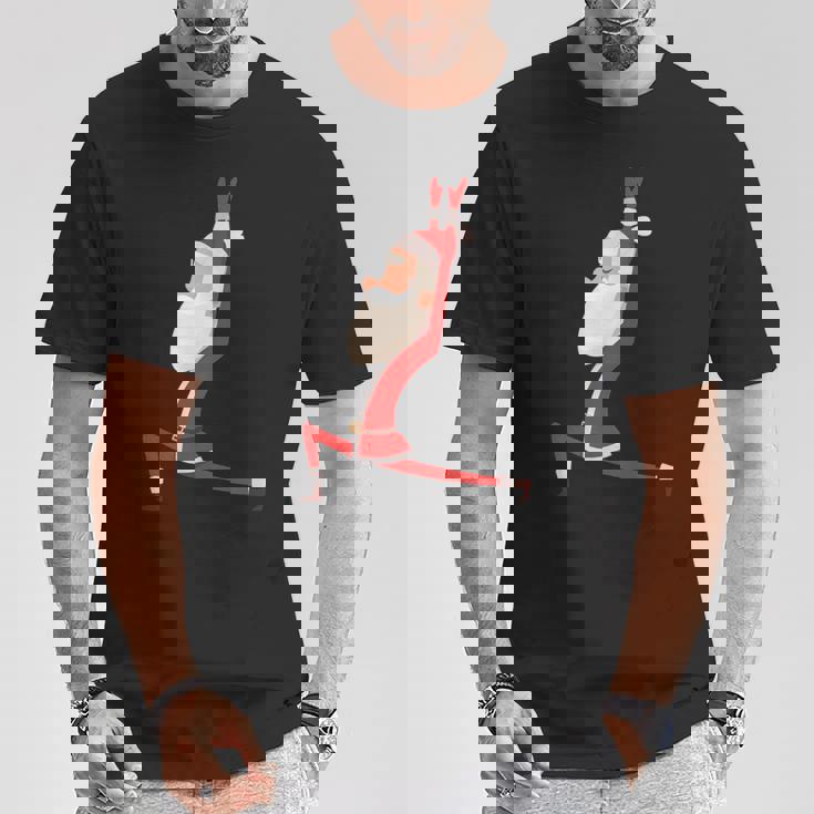 ヨガ サンタ クリスマス ワークアウト Tシャツ 面白い贈り物