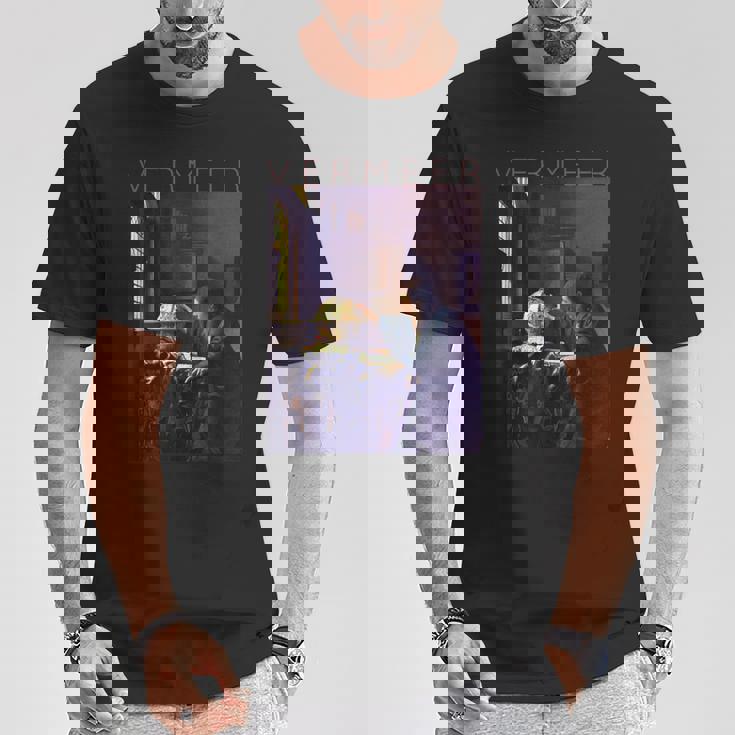 ヨハネス フェルメール アーティストのためのアート 天文学者 Tシャツ 面白い贈り物