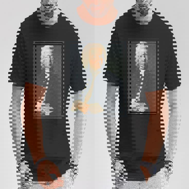 ヨハン・セバスチャン・バッハの絵画の肖像画1748 Tシャツ 面白い贈り物