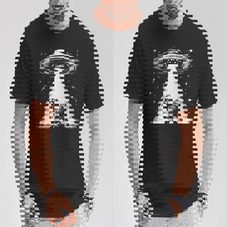 ラサ・アプソ・マム・ダッド・ドッグ-面白いエイリアンufo Tシャツ 面白い贈り物