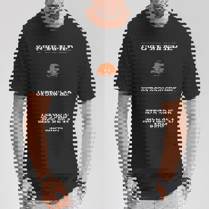 ラストプログラミング ユーモア ラスタ海観覧会 レンタルチェック 失敗 Tシャツ 面白い贈り物