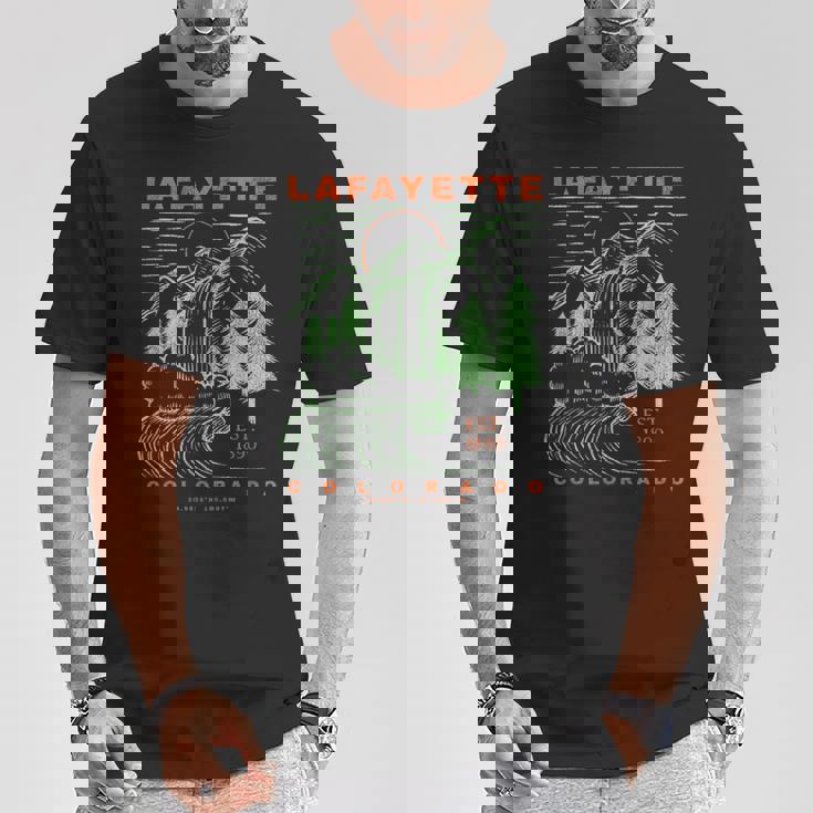 ラファイエット コロラド クール 旅行 お土産 素朴なラファイエット Tシャツ 面白い贈り物