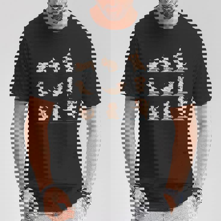 ラブラドール レトリバー ヨガ Tシャツ 面白い贈り物