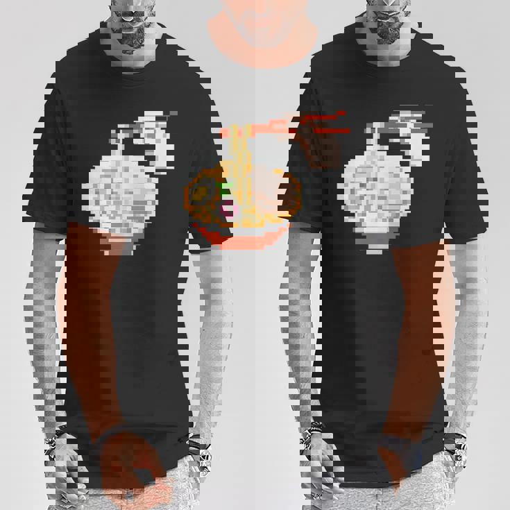 ラーメン ドット絵 Tシャツ 面白い贈り物