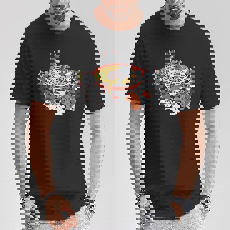 ラーメン寿司チンチラペット Tシャツ 面白い贈り物