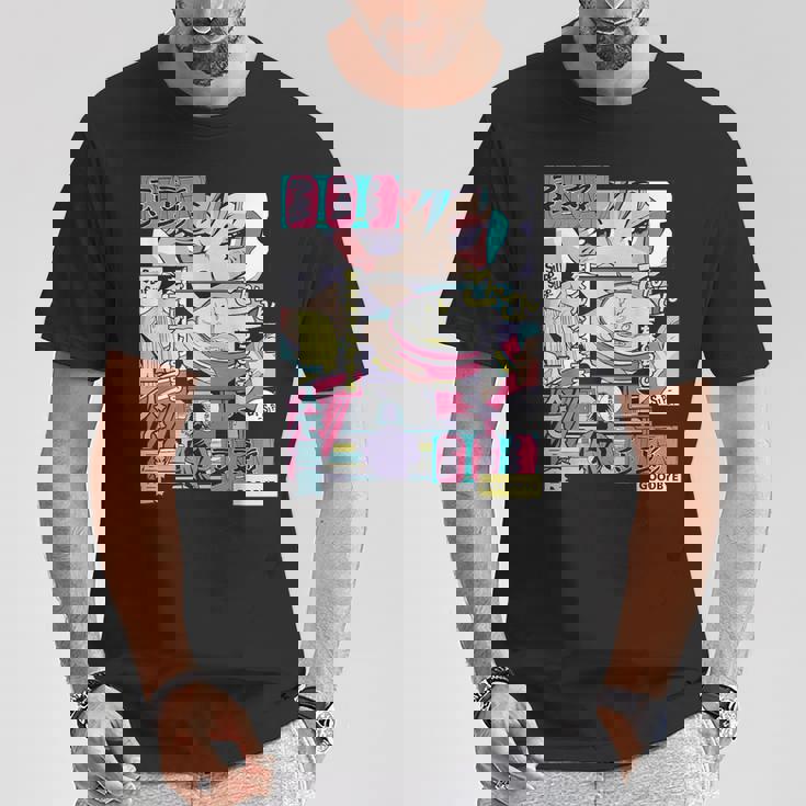 ラーメン屋日本のアニメ・マンガ・コミックパネルaporwave Tシャツ 面白い贈り物