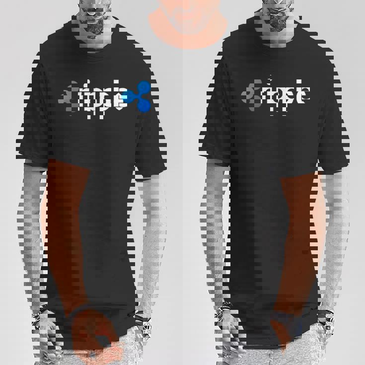 リップルロゴ クリプトxrpコイン 暗号通貨 Tシャツ 面白い贈り物