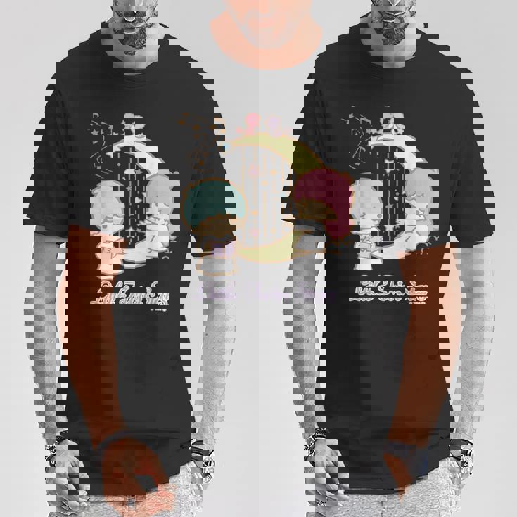 リトルツインスターズ コンサート ダークカラー Tシャツ 面白い贈り物