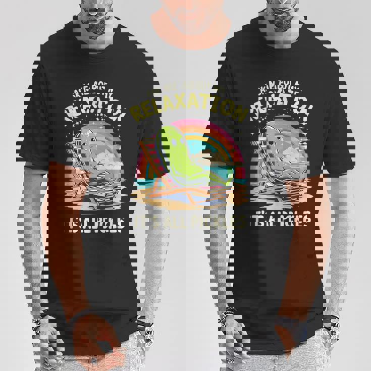 リラクゼーション聞いてピクルスモチベーション Tシャツ 面白い贈り物