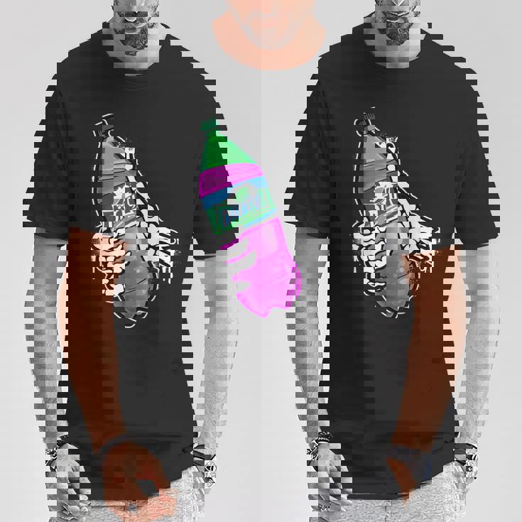 リーンシャツ、パープルドランク、ダーティーダブルカップ、リーンラインスモーク Tシャツ 面白い贈り物