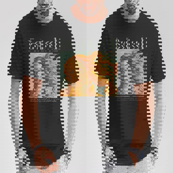 ルネッサンス美的ボッティチェリ ヴィーナスの誕生 アートデザイン Tシャツ 面白い贈り物
