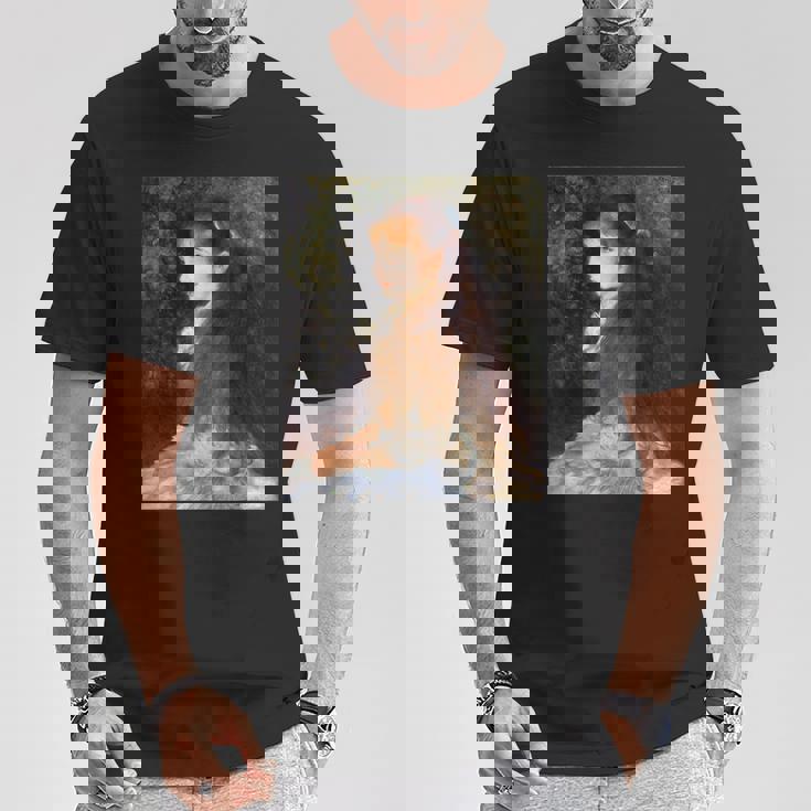 ルノワール／可愛いイレーヌ【世界の名画】（高精細画質）Renoir 美術館アート Tシャツ 面白い贈り物