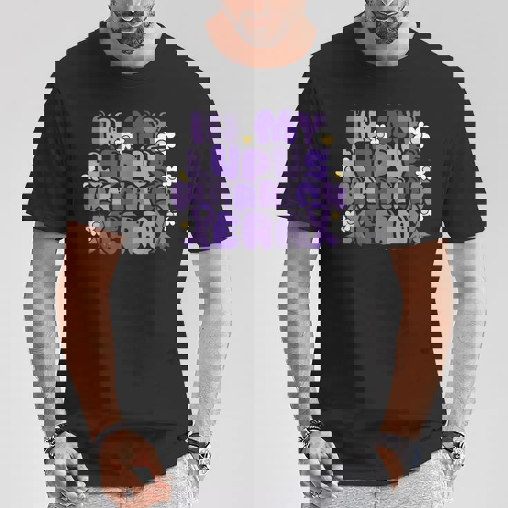 ループス・アウェアネス Lupus Warrior Era Wear Purple Ribbon Groovy Tシャツ 面白い贈り物