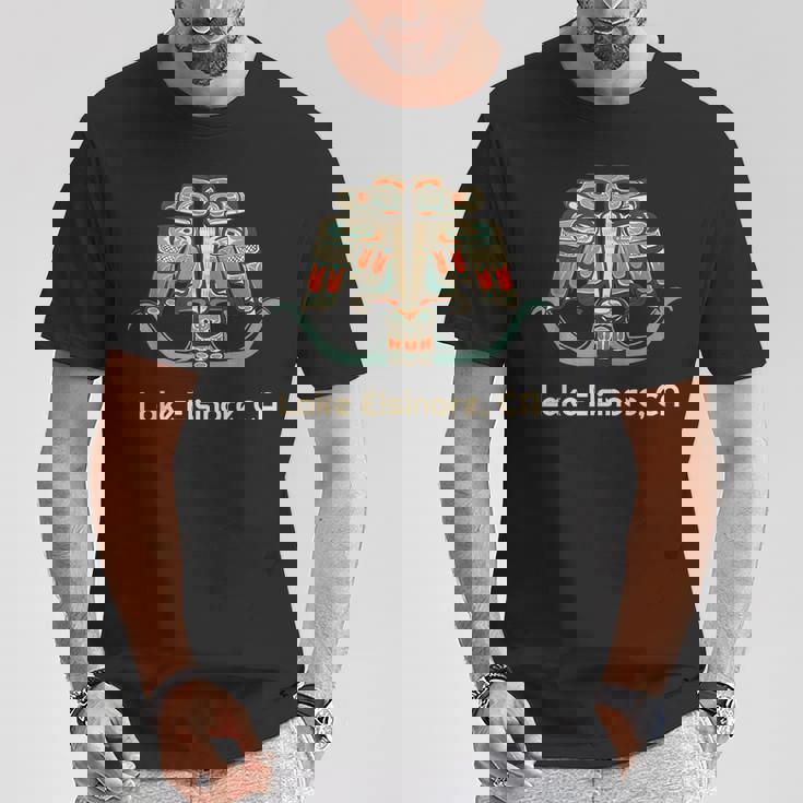 レイク・エルシノア カリフォルニア サンダーバード Nw ネイティブアメリカン Tシャツ 面白い贈り物