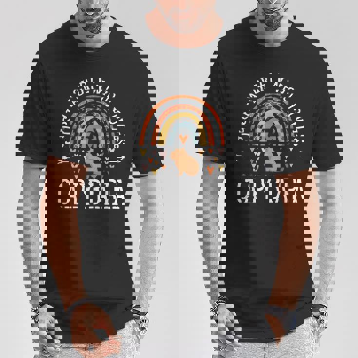 レインボー カピバラシャツ ガールズ Just A Girl Who Loves Capybara Tシャツ 面白い贈り物