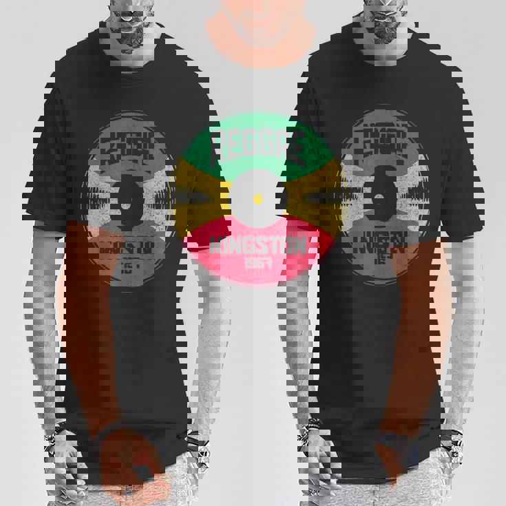 レゲエ ミュージック ビニールレコード キングストン ジャマイカ ヴィンテージ ジャマイカ Tシャツ 面白い贈り物