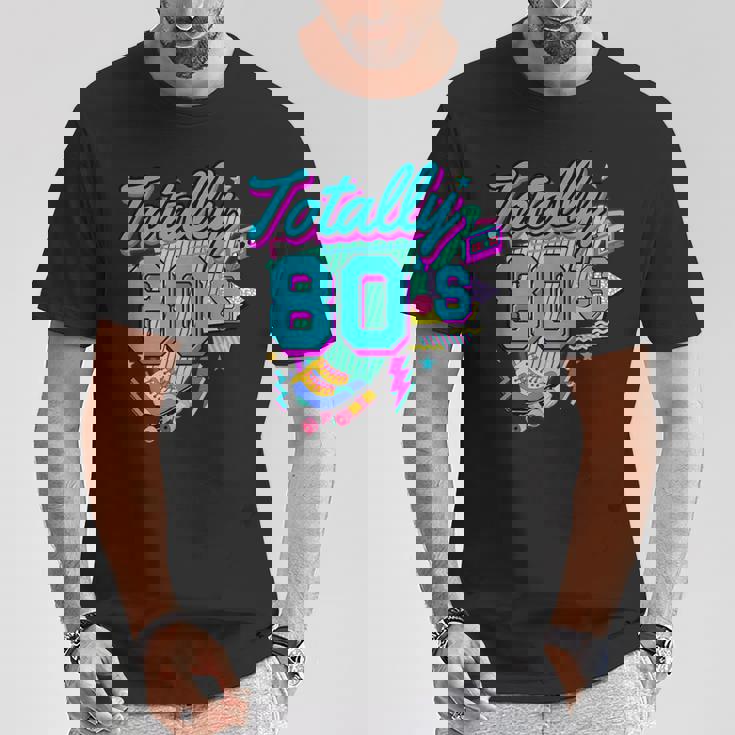 レトロ 1980年代 カラフル 80年代 面白い 80 レイブ テーマ パーティー Tシャツ 面白い贈り物