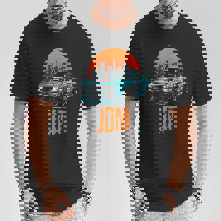 レトロ Jdm 和 ドリフト レーシング チューニング 車 東京 スカイライン Tシャツ 面白い贈り物