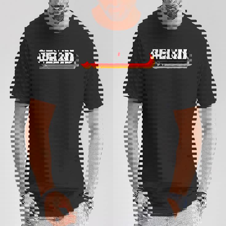 レトロ オーバーランド Tシャツ 面白い贈り物