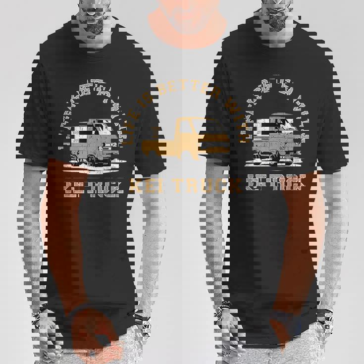 レトロ クラシック 軽トラック ピックアップトラック ヴィンテージデザイン Tシャツ 面白い贈り物