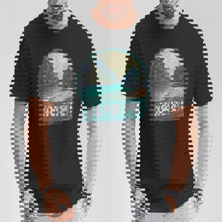 レトロ コ ピピ 風景 ヴィンテージ お土産 Tシャツ 面白い贈り物