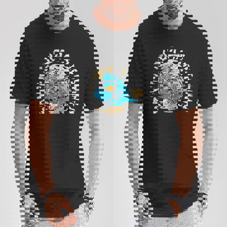 レトロ スケルトン ビーチ サンタクルーズ Tシャツ 面白い贈り物