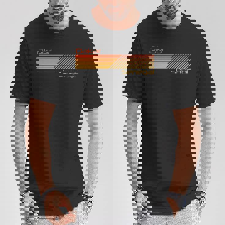 レトロ ダカール セネガル 長袖tシャツ Tシャツ 面白い贈り物