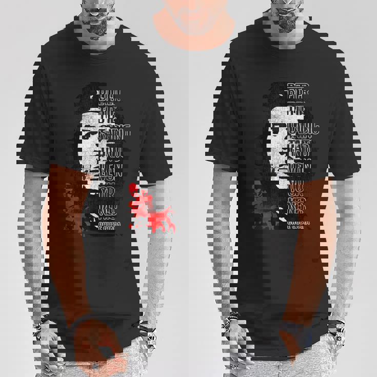 レトロ チェ・ゲバラアドミラー 革命的な引用句 ミーム Tシャツ 面白い贈り物