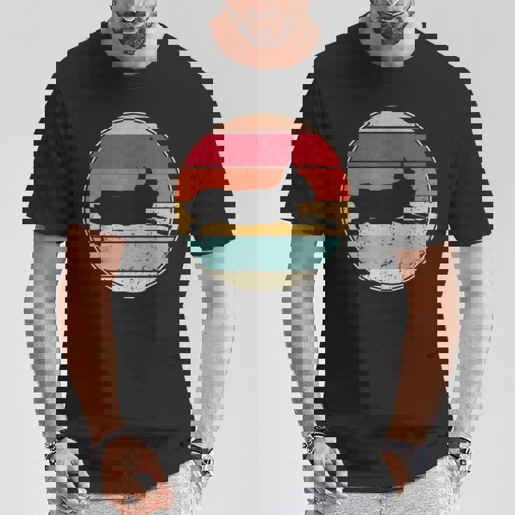 レトロ パタゴニア ヴィンテージ パタゴニアン シルエット 動物 動物園 Tシャツ 面白い贈り物