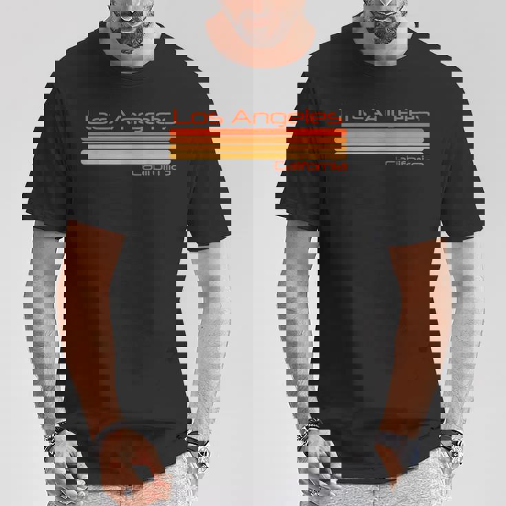 レトロ ロサンゼルス カリフォルニア Tシャツ 面白い贈り物