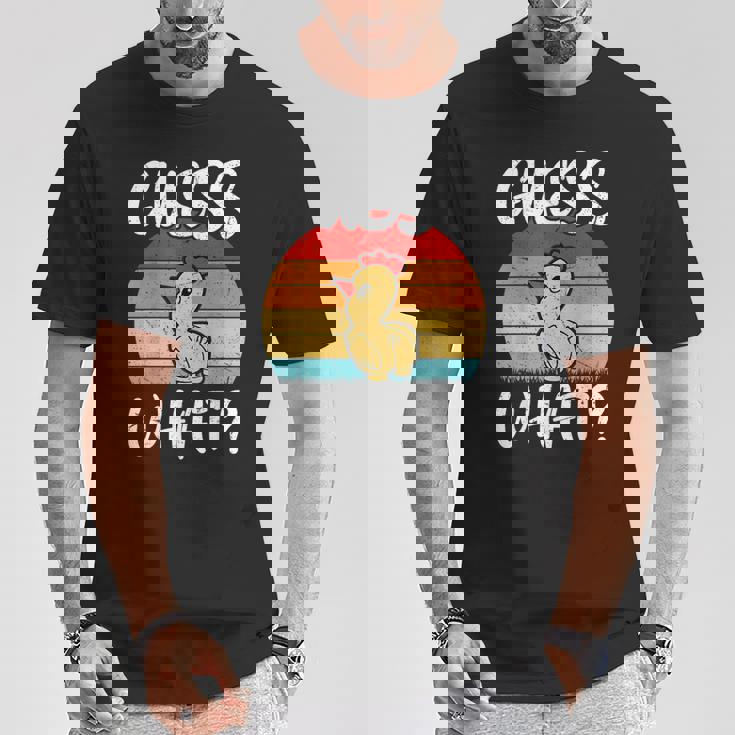 レトロ ヴィンテージ Guess What チキンバット Tシャツ 面白い贈り物