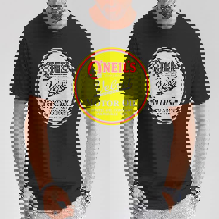 レトロ ヴィンテージ ガソリンスタンド オニールズ モーターオイル 車 バイク ガレージ Tシャツ 面白い贈り物