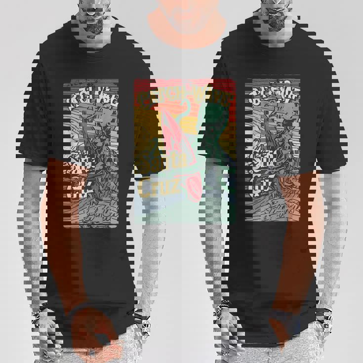 レトロ ヴィンテージ サーフ クラブ オクトパス Ca サンタクルーズ Tシャツ 面白い贈り物