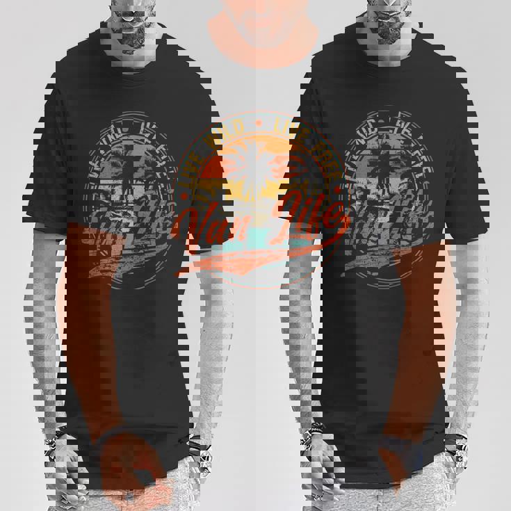 レトロ ヴィンテージ バン ライフ Tシャツ 面白い贈り物