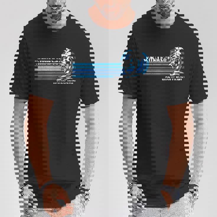 レトロ ヴィンテージ 家族旅行 ホノルル ハワイ ワイキキ ビーチ Tシャツ 面白い贈り物