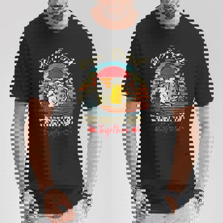 レトロ ヴィンテージ 父の日 初めての父の日 一緒に Tシャツ 面白い贈り物