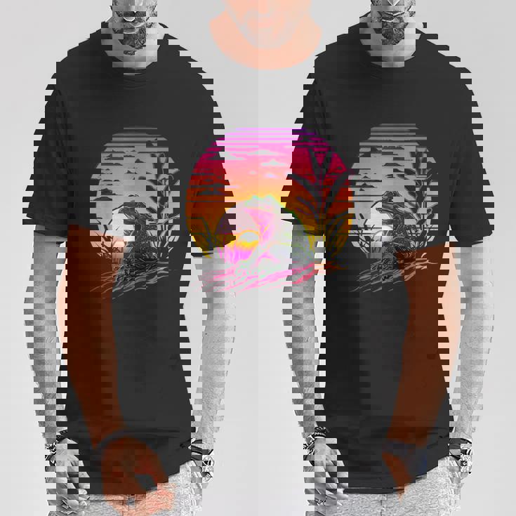 レトロなエステティックフロッグ Tシャツ 面白い贈り物