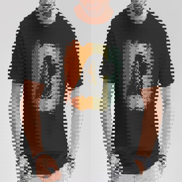 レトロなデザインのアメリカンコッカースパニエルドッグ Tシャツ 面白い贈り物