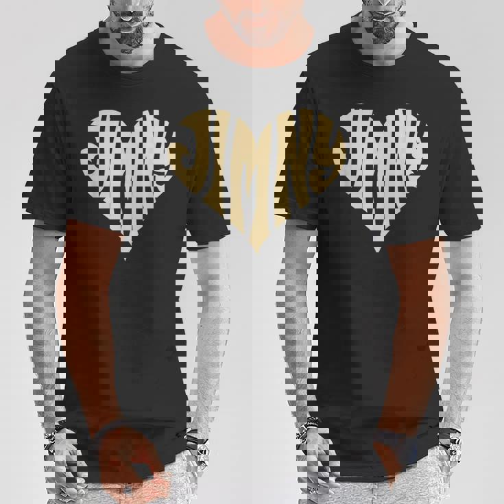 レトロなヴィンテージスタイルのラブハート。ジムニーアイボリーにフィット。 Tシャツ 面白い贈り物