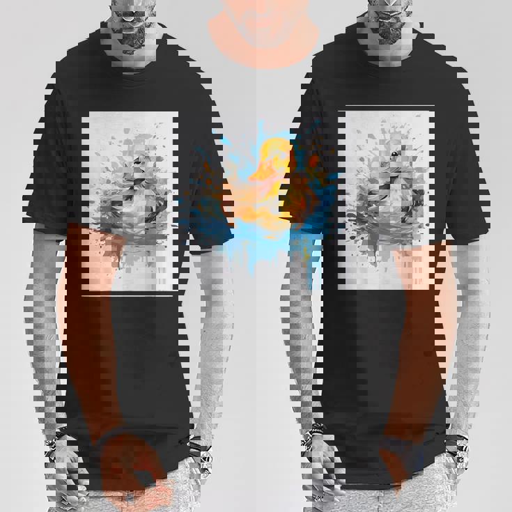 レトロアヒル Tシャツ 面白い贈り物