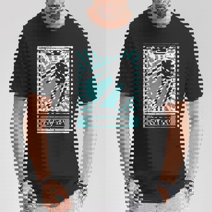 レトロソビエトプロパガンダスプートニクソ連ロシア語 Tシャツ 面白い贈り物