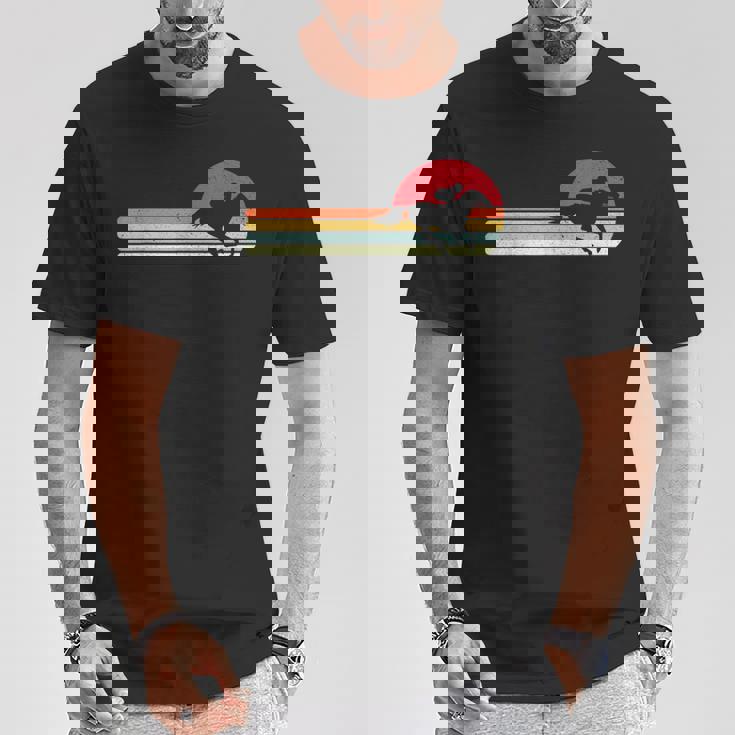 レトロビンテージ競馬デザイ 馬 ウマ レース 馬 乗馬 競馬 面白い 文字入り メンズ おもしろグッズ ネタ Tシャツ 面白い贈り物