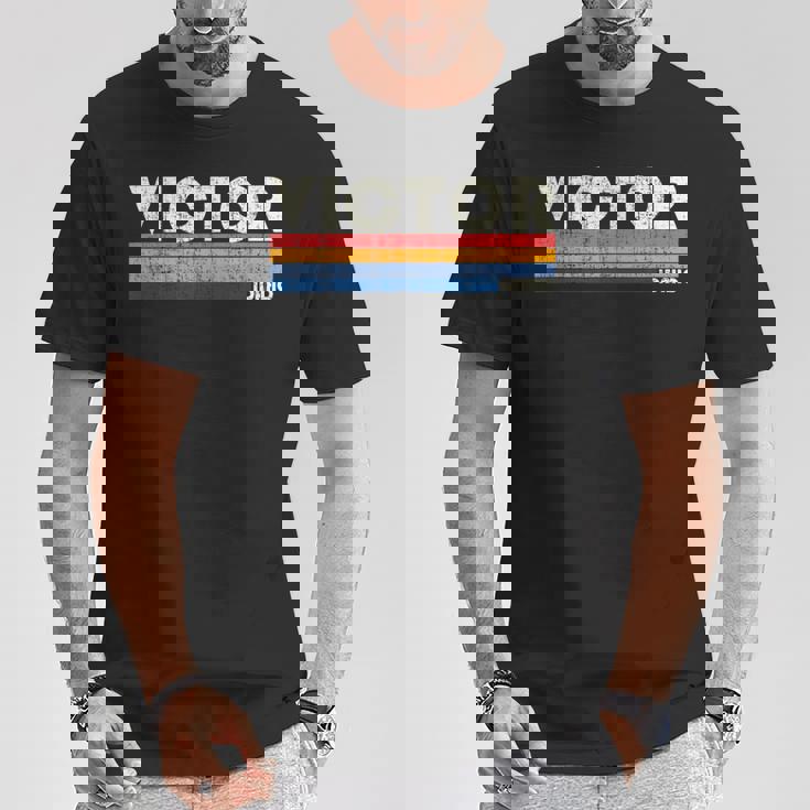 レトロヴィンテージ 70年代 80年代スタイル ビクター、Id Tシャツ 面白い贈り物