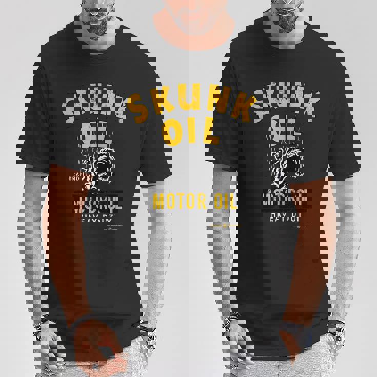 レトロヴィンテージ スカンクオイル モーターオイル Tシャツ 面白い贈り物
