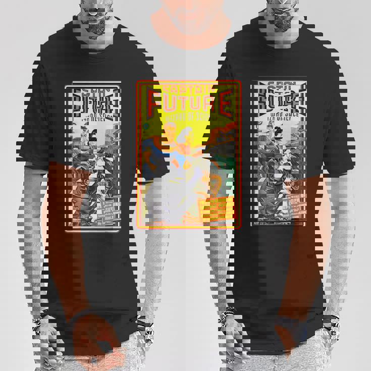 レトロヴィンテージキャプテンフューチャーコミックマガジン Tシャツ 面白い贈り物