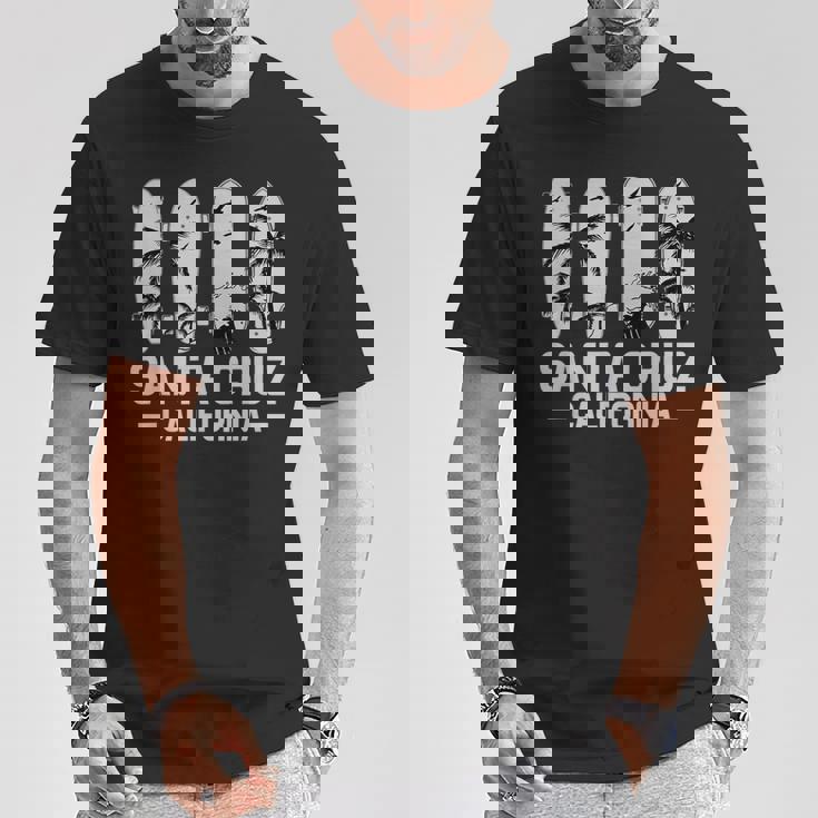 レトロヴィンテージスケートボードグラフィックデザイン サンタクルーズ Tシャツ 面白い贈り物