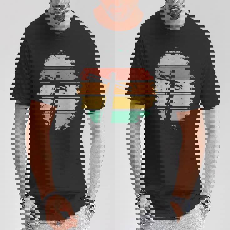 レトロ・ヴィンテージ・クロスデザイン・ジーザス Tシャツ 面白い贈り物