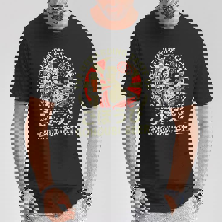 レトロ日本ビール 昭和ヴィンテージ 昭和 少女漢字 Tシャツ 面白い贈り物