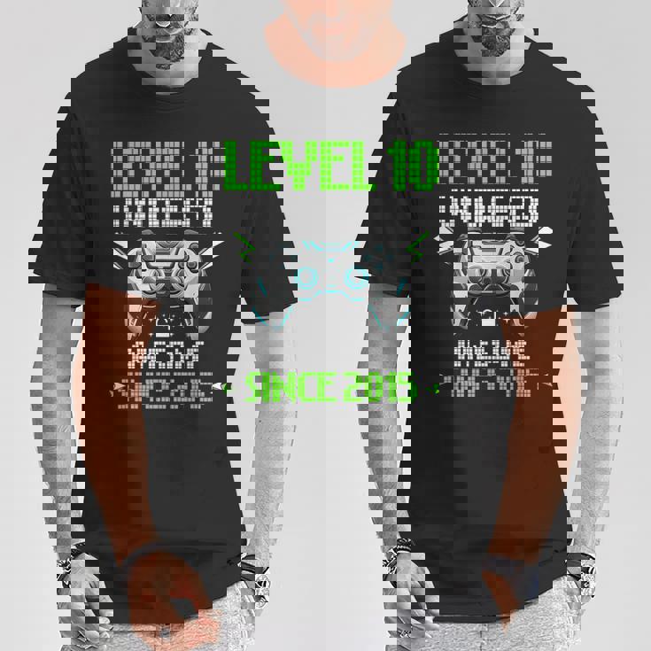 レベル 10 アンロック 素晴らしい 2015 ビデオゲーム 10歳の誕生日 Tシャツ 面白い贈り物