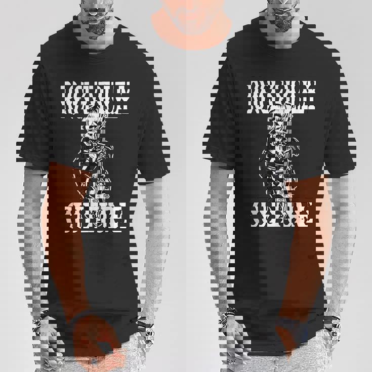 ロカビリー カルチャー ロック スカル タトゥー ピンナップ ロカビリー Tシャツ 面白い贈り物